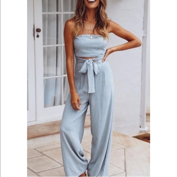 Pants - Light Blue Jumpsuit